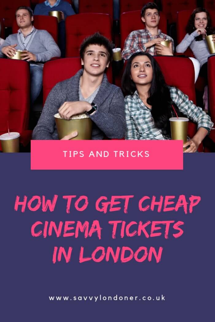 Cheap cinema tickets tips pin