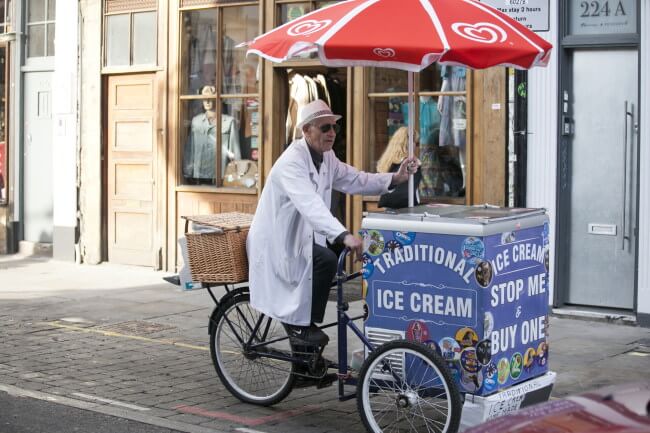 Ice cream seller in London