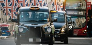 London cabs and double decker bus 1100