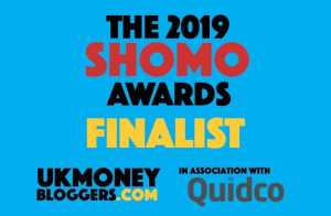 UK Money bloggers awards finalist 2019